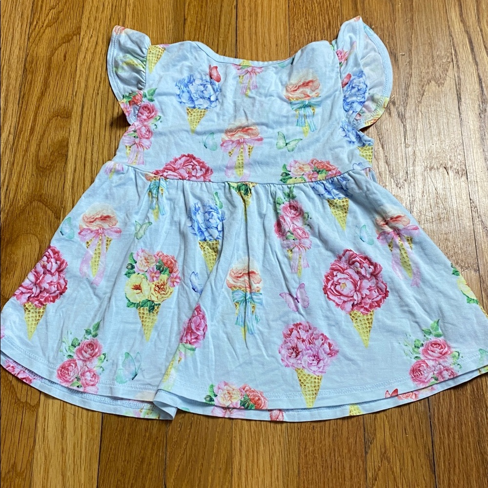 Posh Peanut Pastel Floral Ice Cream Tunic - Picture 4 of 4